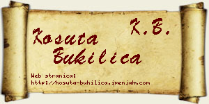 Košuta Bukilica vizit kartica